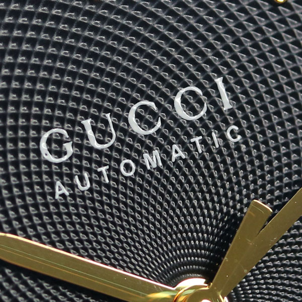 グッチ 時計 Gタイムレス 38mm 自動巻き メンズ レディース 腕時計 YA126469A GUCCI G-TIMELESS ブラック 革ベルト 高級 ブランド おしゃれ 防水 プレゼント 実用的