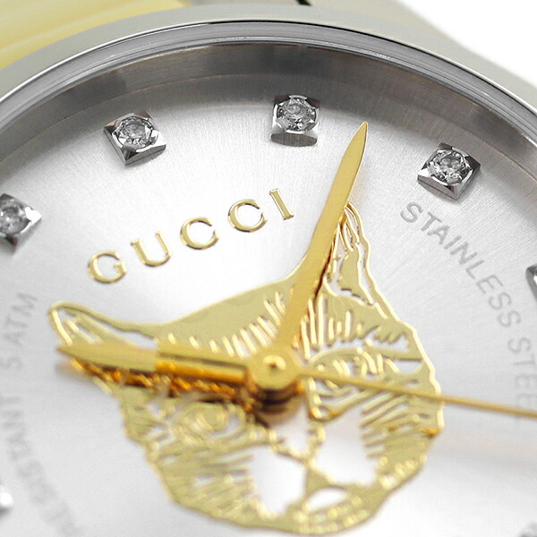 グッチ 時計 Gタイムレス 27mm スイス製 クオーツ レディース 腕時計 YA1265016 GUCCI シルバー ゴールド 高級 ブランド おしゃれ 防水 軽い 華奢 かわいい プレゼント 女性 実用的