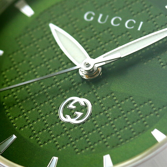グッチ Gタイムレス クオーツ 腕時計 レディース GUCCI YA1265048 アナログ グリーン スイス製 高級 ブランド おしゃれ 防水 軽い 華奢 かわいい プレゼント 女性 実用的