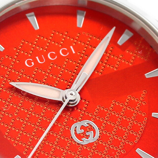 グッチ Gタイムレス クオーツ 腕時計 レディース GUCCI YA1265049 アナログ オレンジ スイス製 高級 ブランド おしゃれ 防水 軽い 華奢 かわいい プレゼント 女性 実用的