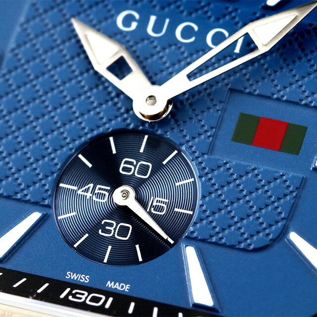 グッチ Gクーペ クオーツ 腕時計 メンズ GUCCI YA131318 アナログ ブルー スイス製 高級 ブランド おしゃれ 防水 プレゼント 男性 実用的