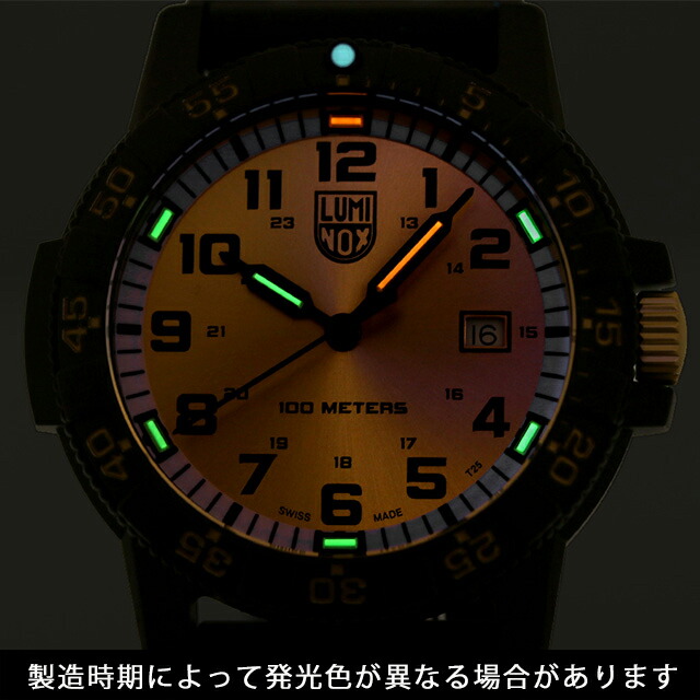 ルミノックス LEATHERBACK SEA TURTLE GIANT 0320 SERIES 腕時計 メンズ LUMINOX 0325.GP アナログ ゴールド ブラック 黒 スイス製 ブランド おしゃれ 防水 文字盤 大きい プレゼント 男性 実用的