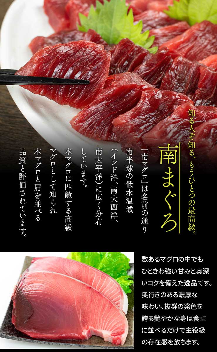 天然 南マグロ 切り落とし 480g(80g×6パック) [天然ミナミ鮪切落し80g-6p]