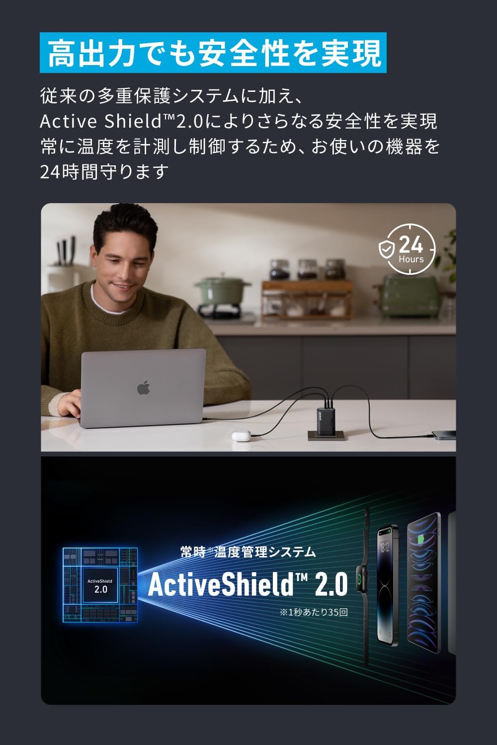 Anker Prime Wall Charger (100W, 3 ports, GaN)