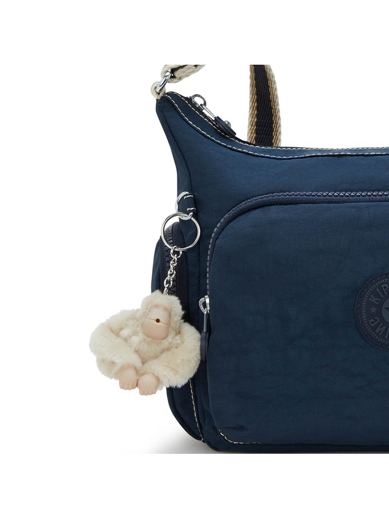 kipling ガブ　エス ブルーブルーストライプ ショルダーバッグ
