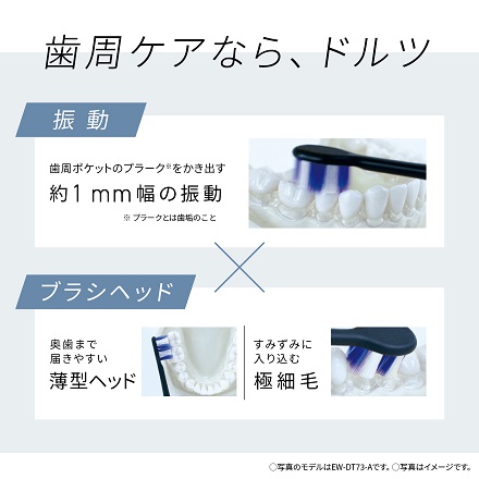 パナソニック 音波振動ハブラシ ドルツ EW-DT63-N シャンパンゴールド