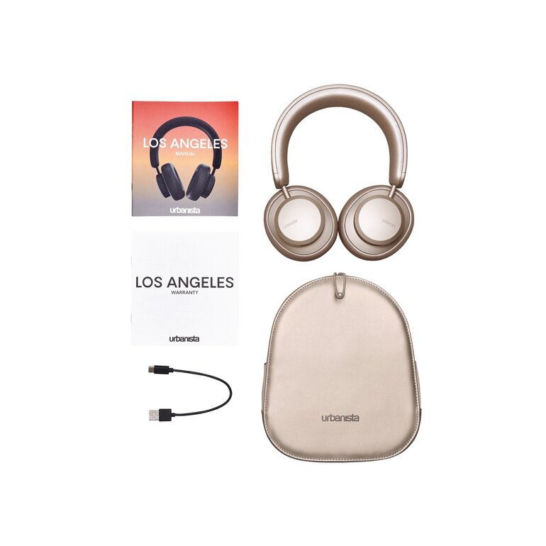 urbanista LOS ANGELES 自動充電ワイヤレスヘッドフォン (Sand Gold) 1036247