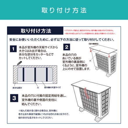 室外機カバー デザインエアパネ1枚 約W80xH40cm ロイヤルブルーフラワー