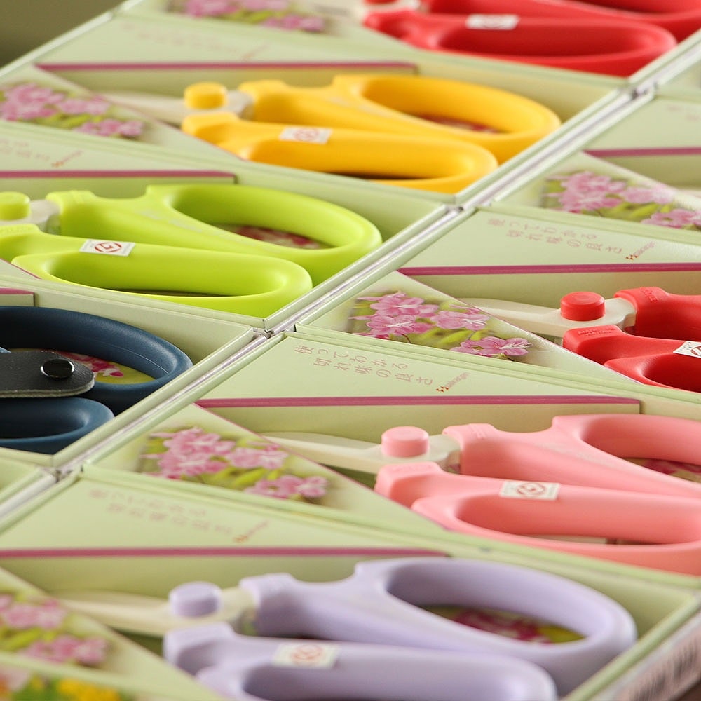 坂源 ハンドクリエーション F170 花鋏 右利き用 ハサミ ラベンダー