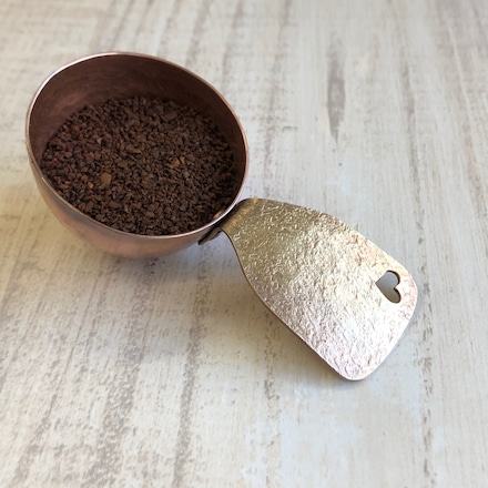 銅のコーヒードリッパー＆メジャースプーンのセット