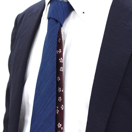 これいい和 日本の織物ネクタイ 藍染 ～郡内織～ とんぼ ※他柄あり