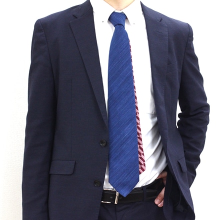 これいい和 日本の織物ネクタイ 藍染 ～米沢織～ 七宝