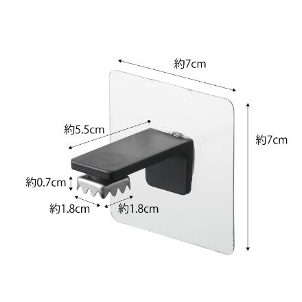 tower　フィルムフック　マグネット石鹸ホルダー　タワー　ブラック