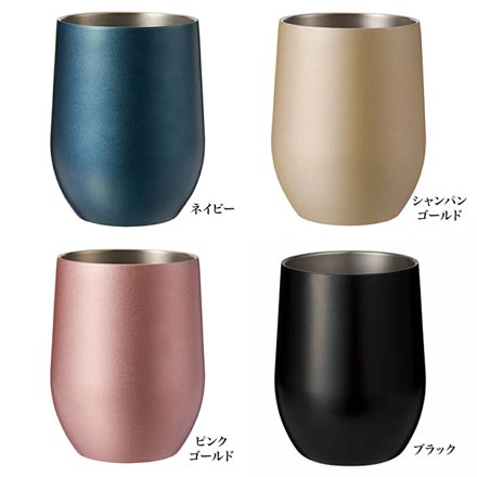 サーモタンブラー 真空 ステンレス 390ml ピンクゴールド