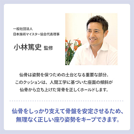 仙骨クッション 仙律 ネイビー アルファックス