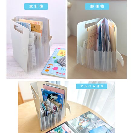 こまごまファイル 仕分けファイル ポケットファイル ミニ パステルピンク FDC