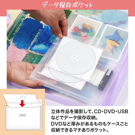 作品ファイル 工作ファイル 思い出ボックス スカイブルー1個 FDC