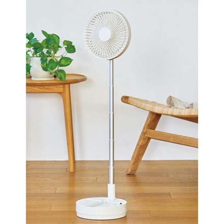 GoAir 伸縮式 首振り ポータブルファン 扇風機