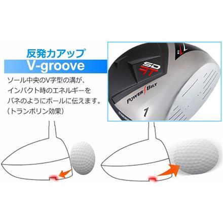 短尺設計 パワービルト ゴルフ 短尺 RT 460cc ドライバー オリジナル カーボンシャフト 41.5インチ 43インチ 43インチ SR