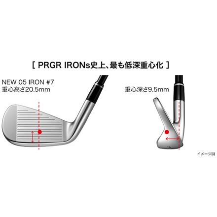 プロギア 05 アイアンセット 5本組(7-P,A) MCI FOR PRGR カーボンシャフト SR