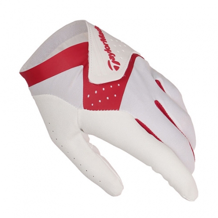 左手用テーラーメイド UN148 スマートクロス 2.0 ゴルフグローブ ホワイトレッド/24cm