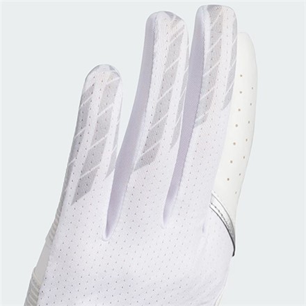 左手用アディダス KVH41 クール ハイグリップ 25 ゴルフグローブ ホワイト×ブラック/24cm