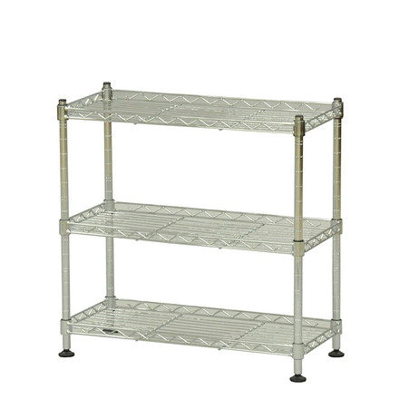 スチールラック ミニラック 三段 幅45 奥行き20 高さ45 シェルフ ワイヤー オープンラック コンパクト