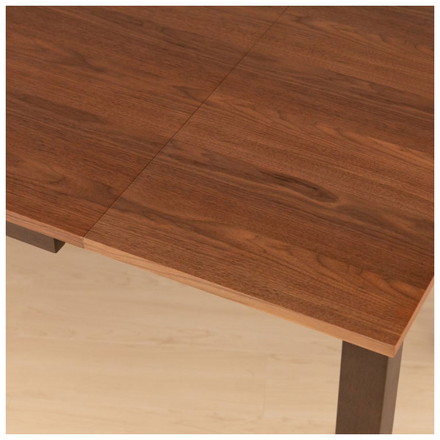 一生紀 ダイニングテーブル 伸長式 幅110~150 VOLAN 脚ごと簡単伸張 伸縮 ウォールナット ウレタン塗装