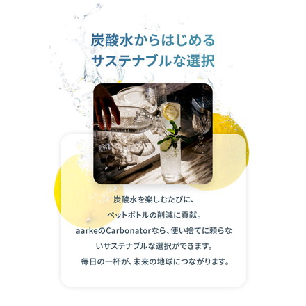 【国内正規品】 aarke アールケ カーボネータープロ 専用ボトル 800ml 注水700ml ガラスボトル グラスボトル 交換用 取り置き用 交換ボトル スペア 炭酸水 炭酸 メーカー CarbonatorPro