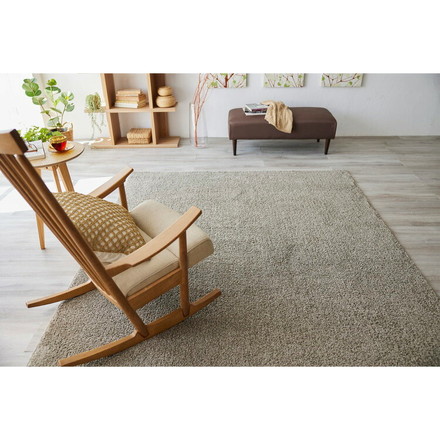 日本製 ラグ 190×240cm 滑り止め ソル SOL むじのラグ 無地 タフトラグ アイボリー ブラウン グレージュ 国産 スミノエ Suminoe 北欧 モダン シンプル