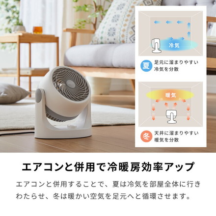 ERETTO mono サーキュレーター 静音 小型 コンパクト おしゃれ 節電 省エネ マカロン型 扇風機 固定 シンプル 8畳 空調 冷房 風量調整 角度調整 送風機 送風扇 かわいい 一人暮らし