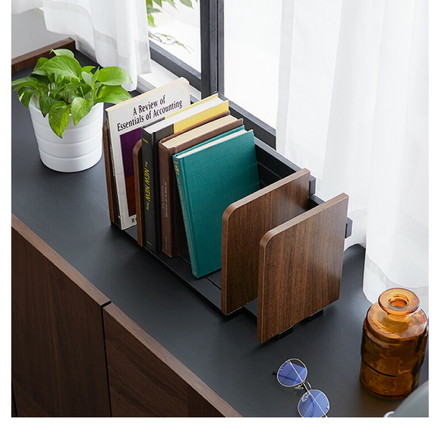 ヴィンテージ調 ブックスタンド ブラック