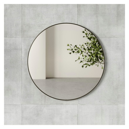 アンブラ 鏡 ベッドルーム フーバ ミラー 86×86cm チタニウム ミラー インテリア 雑貨 玄関 寝室 デザイン