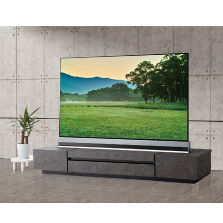 完成品 テレビ台 ストーン調 石目調 テレビボード TV台 AVボード AV台 収納 86インチ対応 幅200