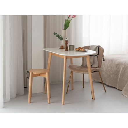 スツール 木製 天然木 北欧 四つ足 円形 リビング ダイニング 丸形 リモートワーク 在宅ワーク 椅子