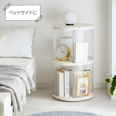 回転式本棚 2~5段大容量 スリム 本棚 回転 収納ラック 回転本棚 絵本ラック 絵本棚 4段
