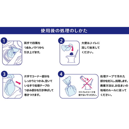 ミナラーク ポータブルトイレシート 30枚入り 使い捨て ポータブルトイレ 簡易トイレ 簡易便所 シート 介護 高齢 老人 防災 災害 断水 防災グッズ 備蓄 日本製 国産 MRK-003
