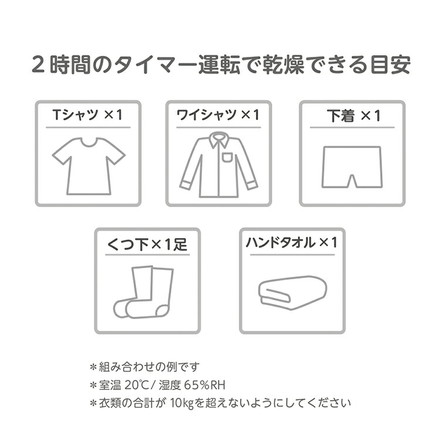 エジソンママ コンパクト衣類乾燥機 小型 A4サイズ 9着 少量 ベビー服 カバー付 持ち運び タイマー KJ420619
