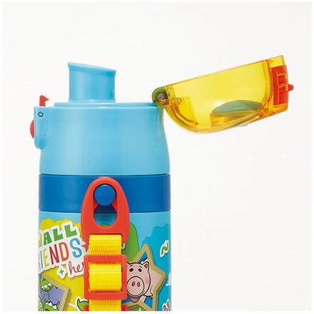 ディズニー 新柄 26年 水筒 キッズ 直飲み 470ml 保冷 ステンレスボトル ワンタッチ カーズ トイ・ストーリー SDC4 スケーター Skater Disney トイ・ストーリー26