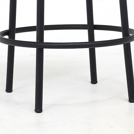 バースツール ラウンド W400×D400×H600~690mm 600~690mm MDF PVC スチール