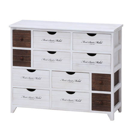 チェスト 4段 アンティーク ミッシェル2 ホワイト 白 フレンチカントリー調 収納 引き出し