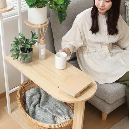 ディスプレイサイドテーブル W84 WH