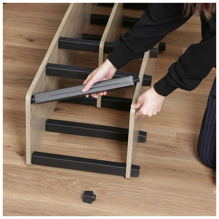 TVラック 幅150cm テレビ台 北欧 木目調 ローボード オープン収納 一人暮らし ナチュラル ブラック