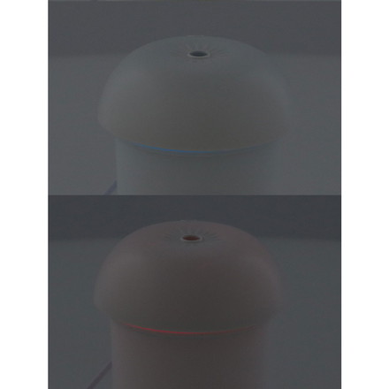 加湿器 キノコ 200ml 幅7.5×奥行7.5×高さ11.5cm 持ち運び 携帯 コンパクト LEDライト7色