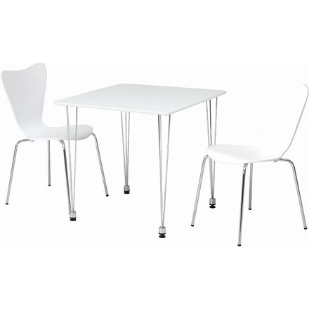 ダイニングテブル W750×D750×H720mm MDF スチール