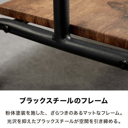 ハンガーラック スリム 2段 頑丈 幅60 省スペース コートハンガー ハンガーポール ワードローブ 棚付き