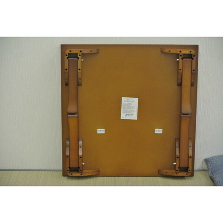 折りたたみ角座卓 座卓 75×75cm テーブル リビングテーブル 折れ脚テーブル