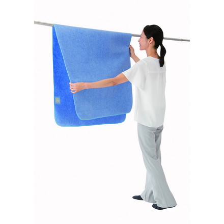 洗える防ダニ除湿シート2枚組 ブルー 吸湿センサー付き 洗濯可能