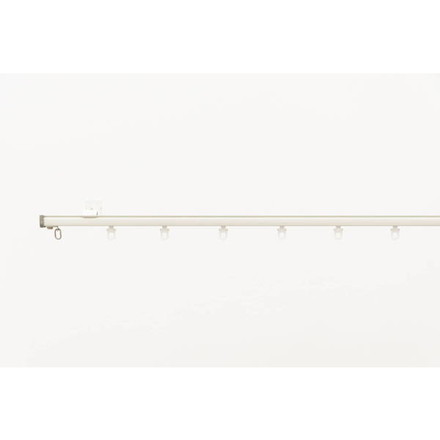 アルミ 静音 カーテンレールミュート 3m シングル 伸縮 ブラインドロールスクリーン 遮光カーテン ブラック（I0872）