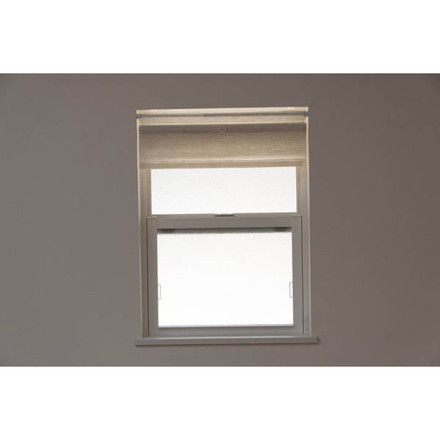 コードレスローマンシェード W90×H120cm カフェカーテン スタイルカーテン 小窓 目隠し ブラウン（L6160）